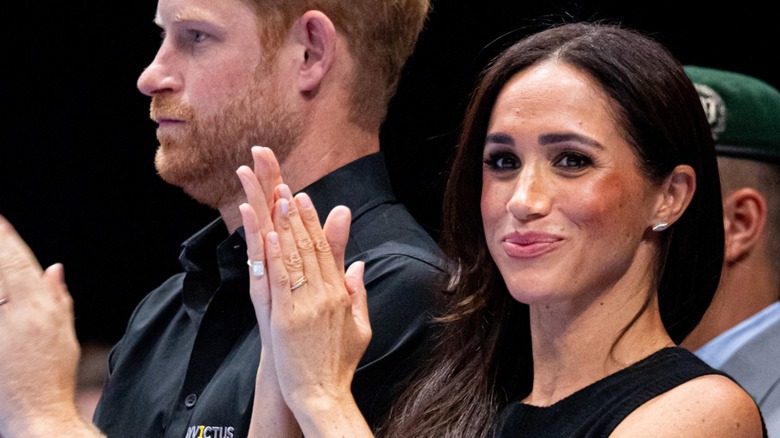 Meghan Markle with muddy bronzer