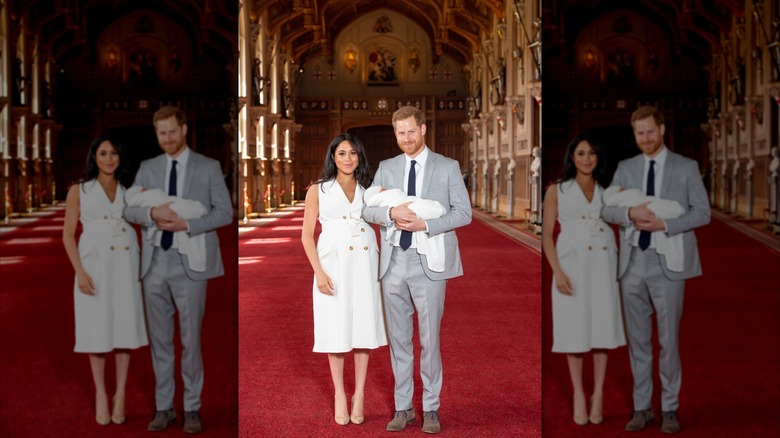 Prince Harry and Meghan introduce Archie at Windsor Castle