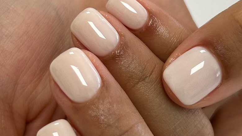 Light neutral nails