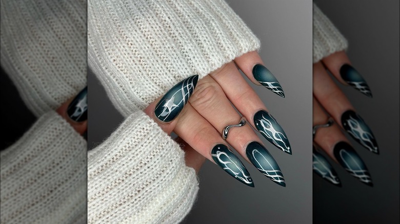 Long, pointed nails