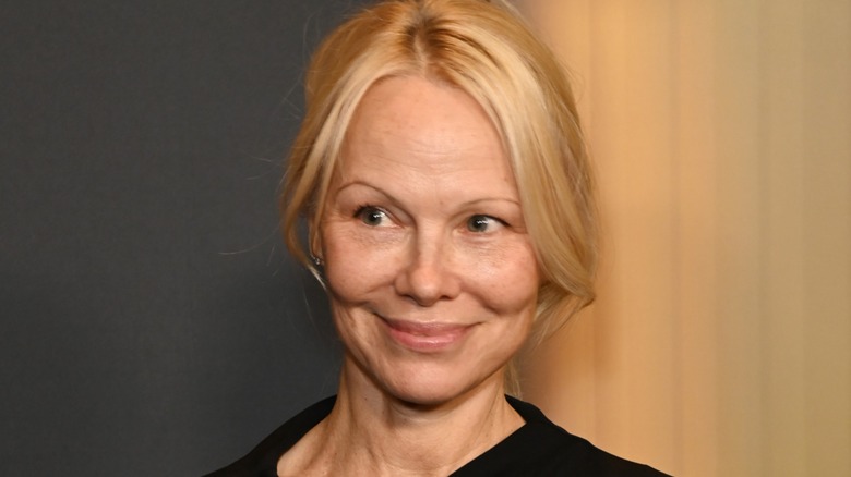 Pamela Anderson without makeup smiling