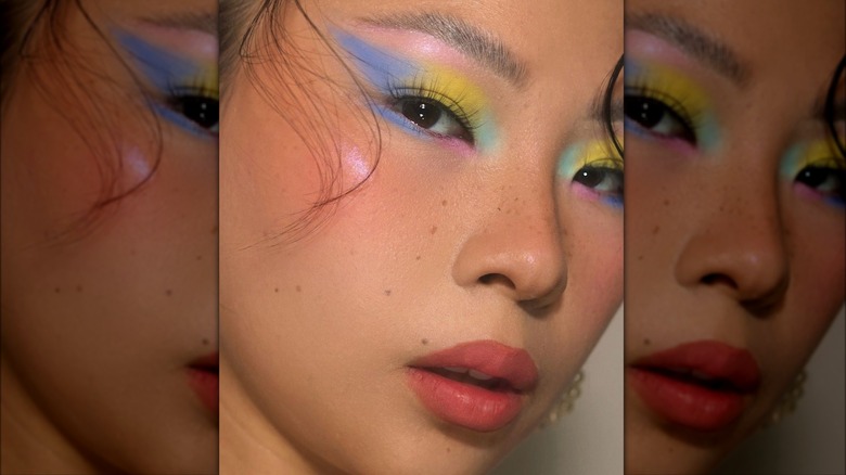 Instagram photo of pastel makeup 