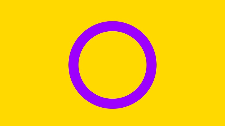 yellow flag purple circle