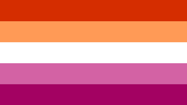 red, orange, white, and purple stripes