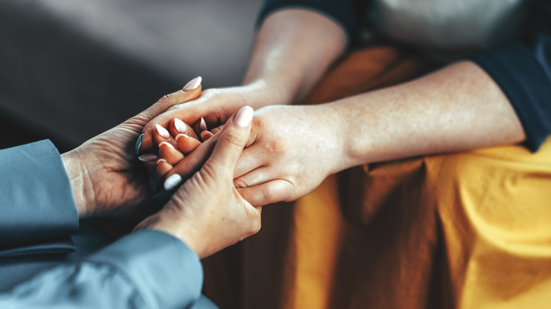 People holding hands