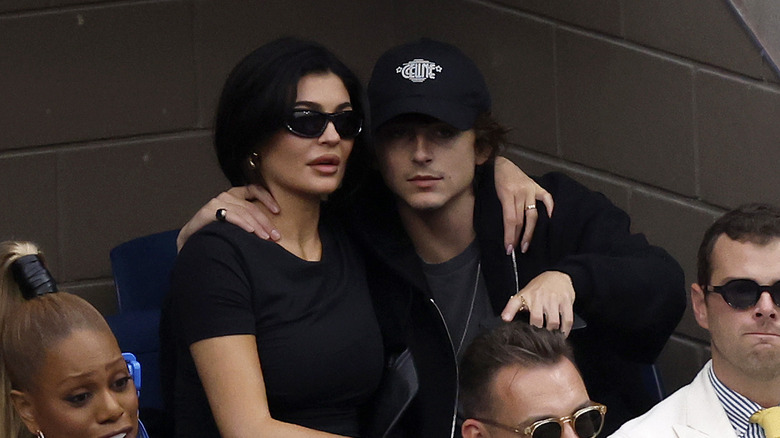 Kylie Jenner and Timotheé Chalamet at an event