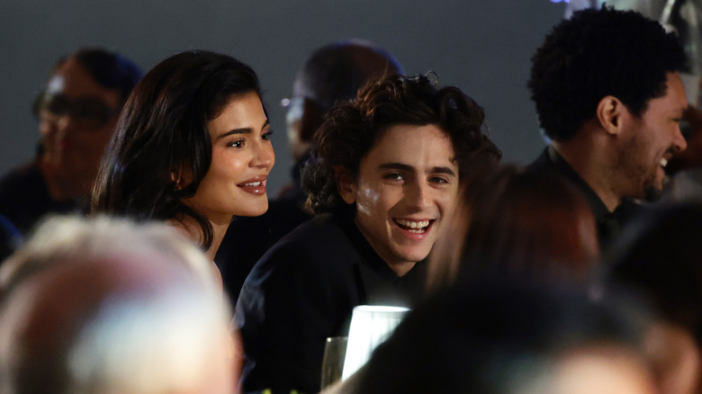 Kylie Jenner and Timotheé Chalamet at an event