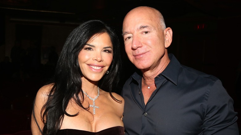 Lauren Sanchez with Jeff Bezos