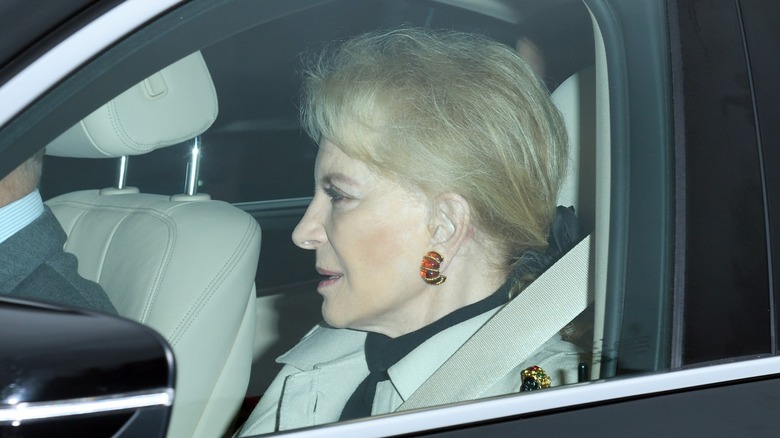 Princess Michael of Kent in a car