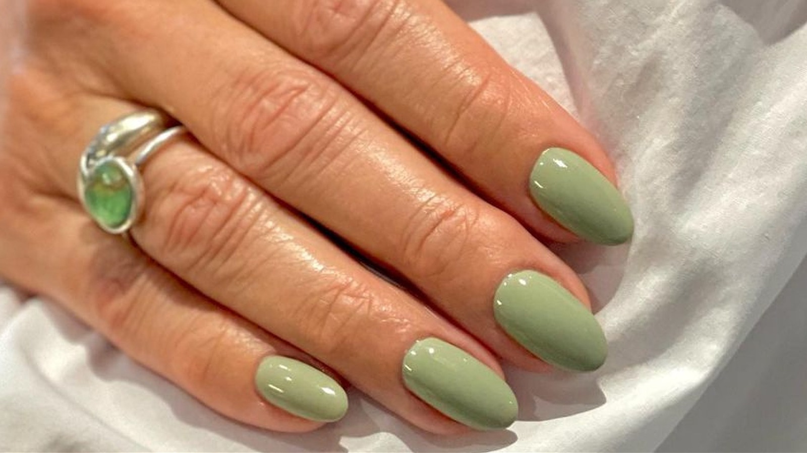 Sage deals green nails