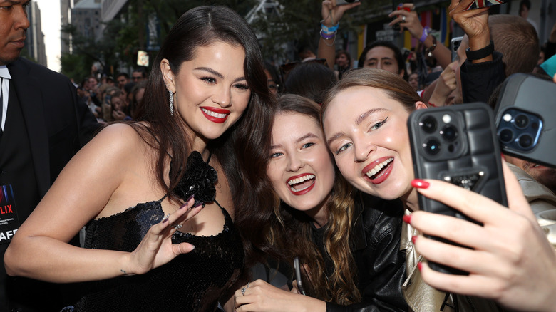 Selena Gomez with fans