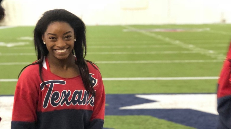 Simone Biles smiling