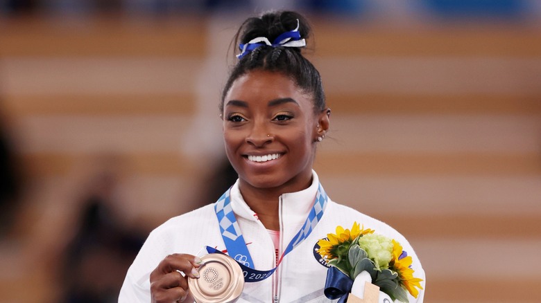 Simone Biles smiling