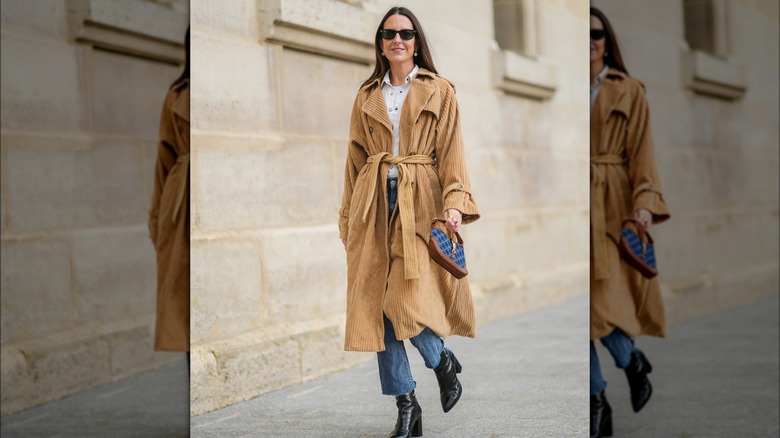 Woman in a trench coat 