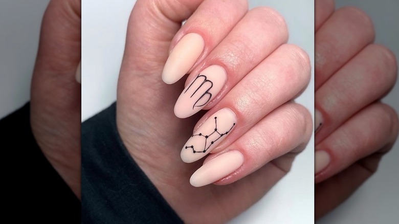 Nude Virgo nails