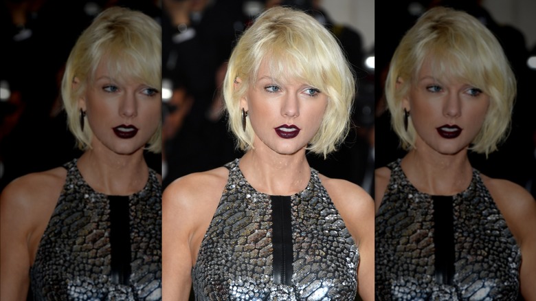 Taylor Swift with a bleached bob at the Met Gala