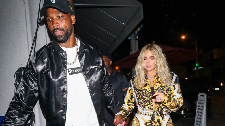 Khloe Kardashian and Tristan Thompson in Hollywood in 2018