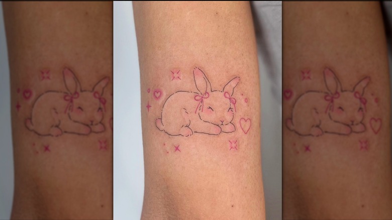 sleeping bunny tattoo