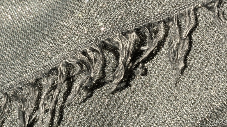 Close up on micromodal scarf