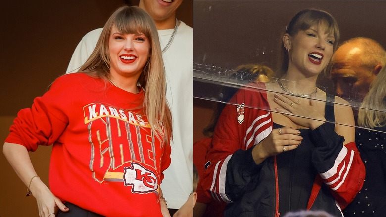 Taylor Swift in Chiefs clothing