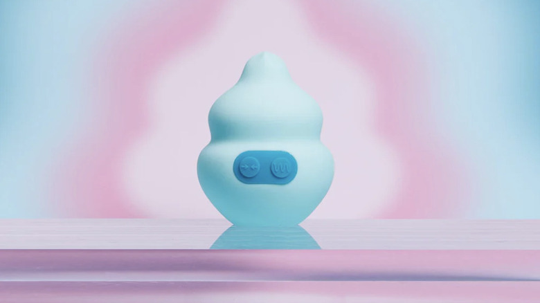 Blue squishy sex toy