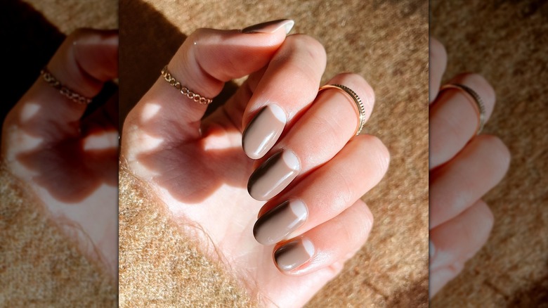 Inverted French manicure