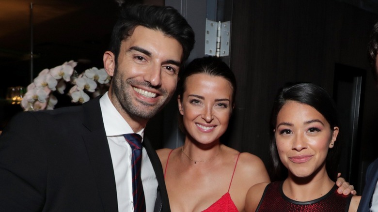 Justin Baldoni and Emily Baldoni with Gina Rodriguez