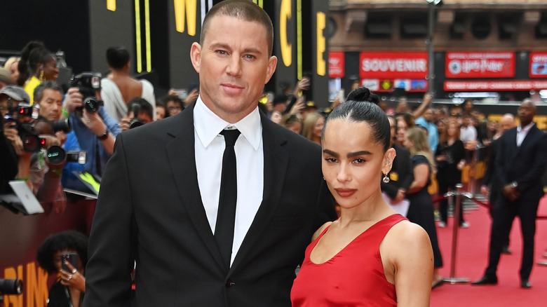 Channing Tatum and Zoe Kravitz at the Blink Twice London premiere