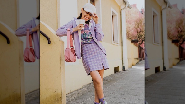 Pastel lilac outfit