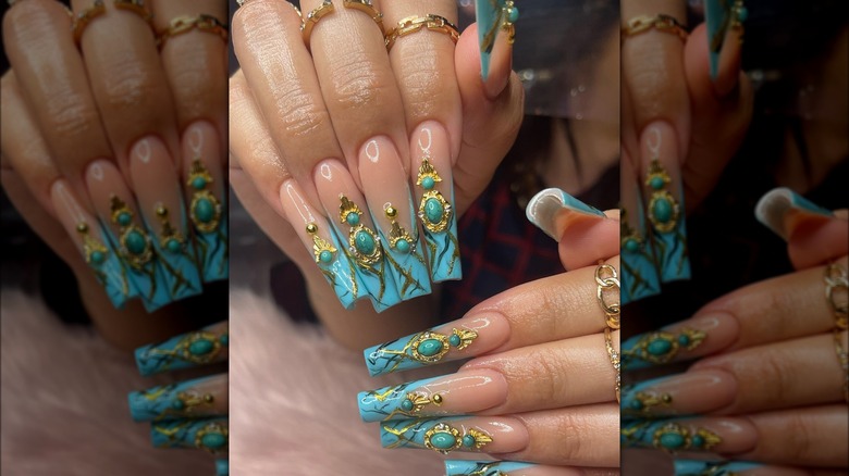 French tip nails on Instagram 