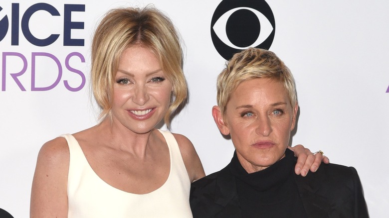 Portia De Rossi and Ellen DeGeneres on the red carpet