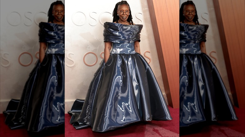 Whoopi Goldberg in a blue dress at the 2025 Oscars