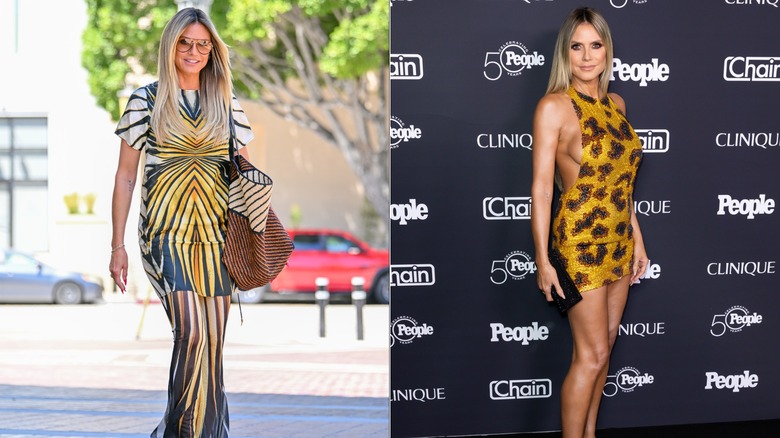 Heidi Klum in bold clothing