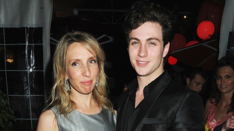 Sam Taylor-Johnson and Aaron Taylor-Johnson together