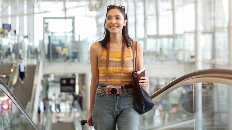 Woman at the airport