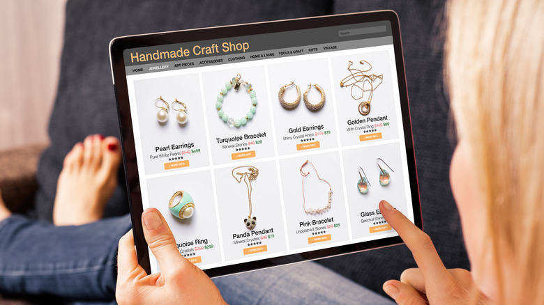 Shopping jewelry online