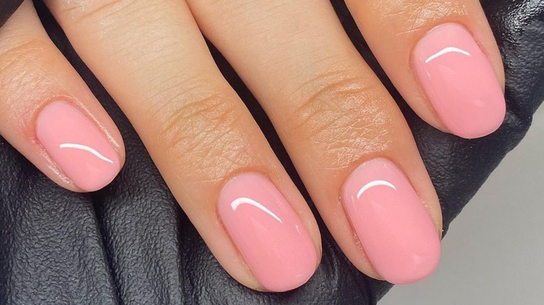 Light pink manicure