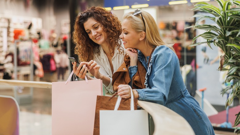 Women shopping