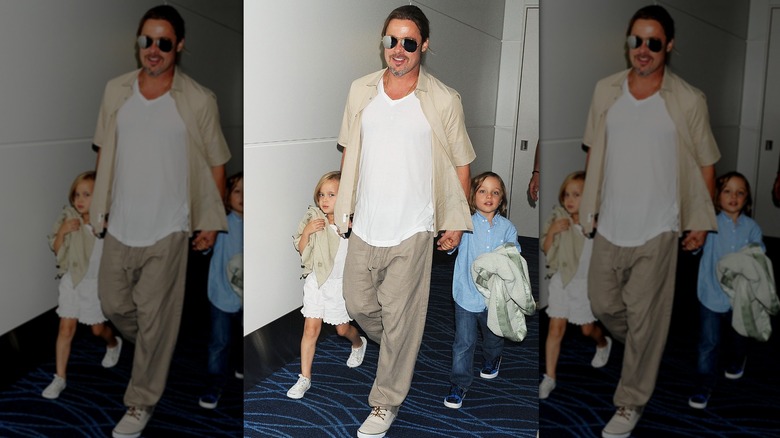 Brad Pitt and kids