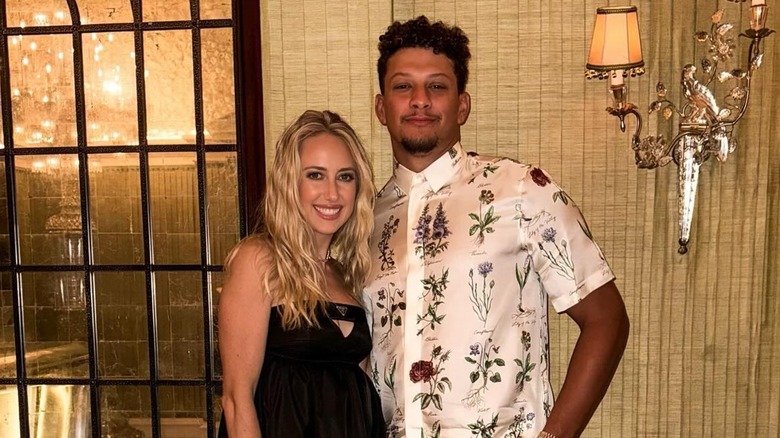 Brittany Mahomes with Patrick Mahomes