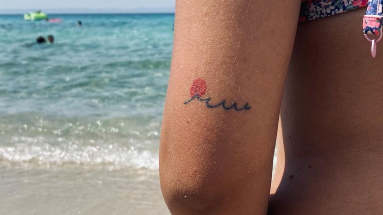Minimal wave tattoo
