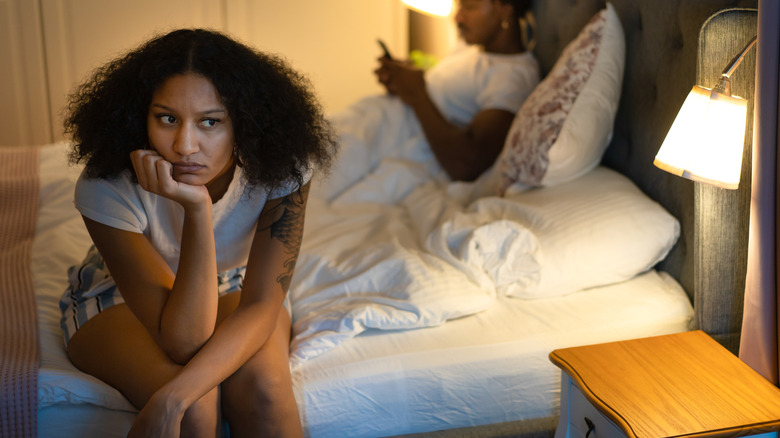 Couple in bed together