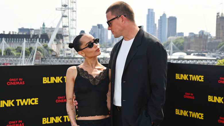 Zoë Kravitz and Channing Tatum at Blink Twice event