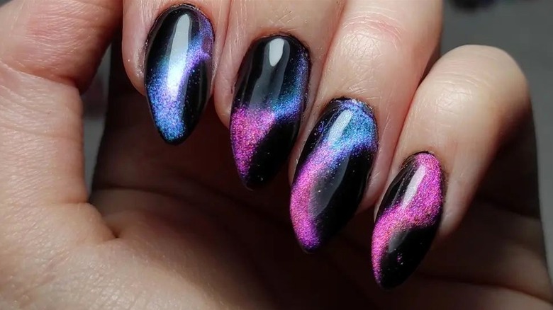 Nail art │ Neon and black nail design [Nail crazies unite] / Polished  Polyglot