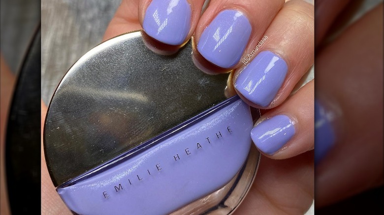 Emilie Heathe purple nailpolish