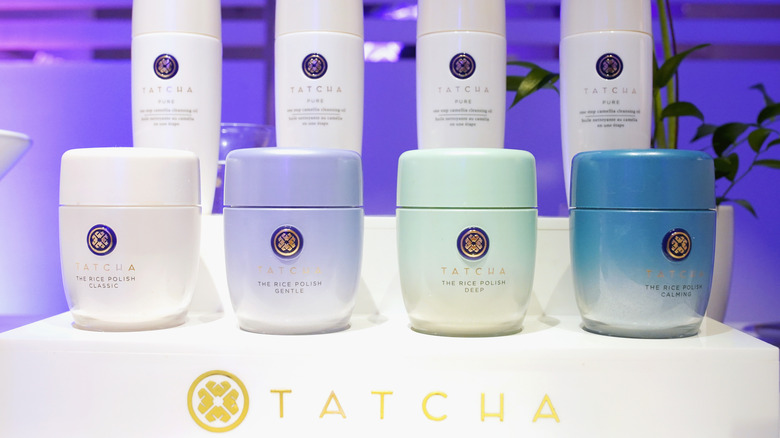 Tatcha products lined up 