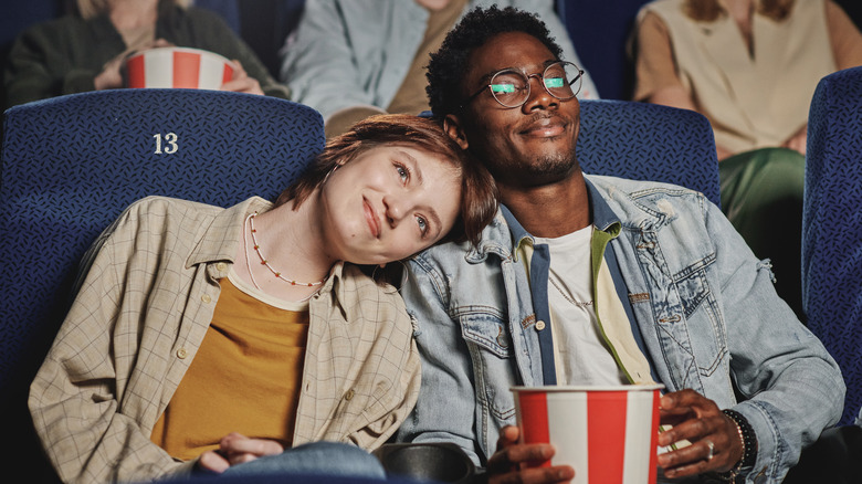 Couple at movies
