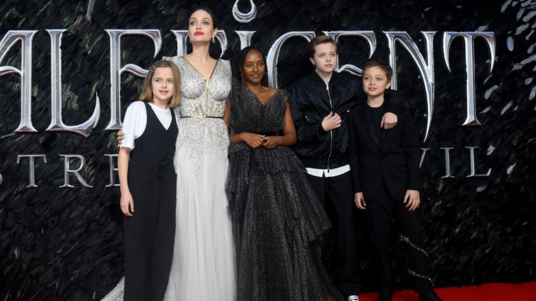 The Jolie family on the red carpet